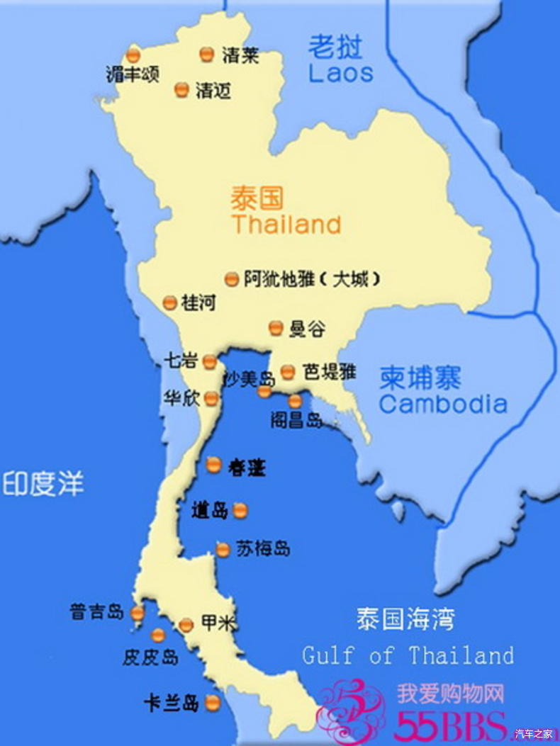 泰国地图